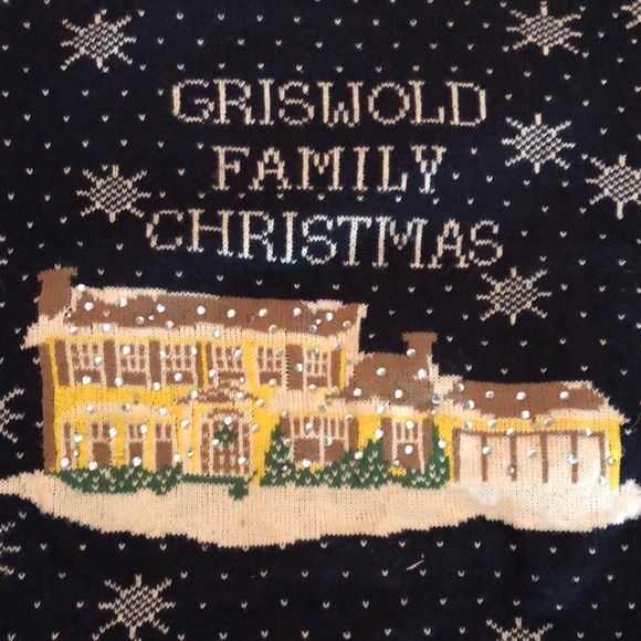 GRISWOLD FAMILY CHRISTMAS Size XL Sweater Snow Rhinestones Snowflake Light-Pack - Picture 7 of 16